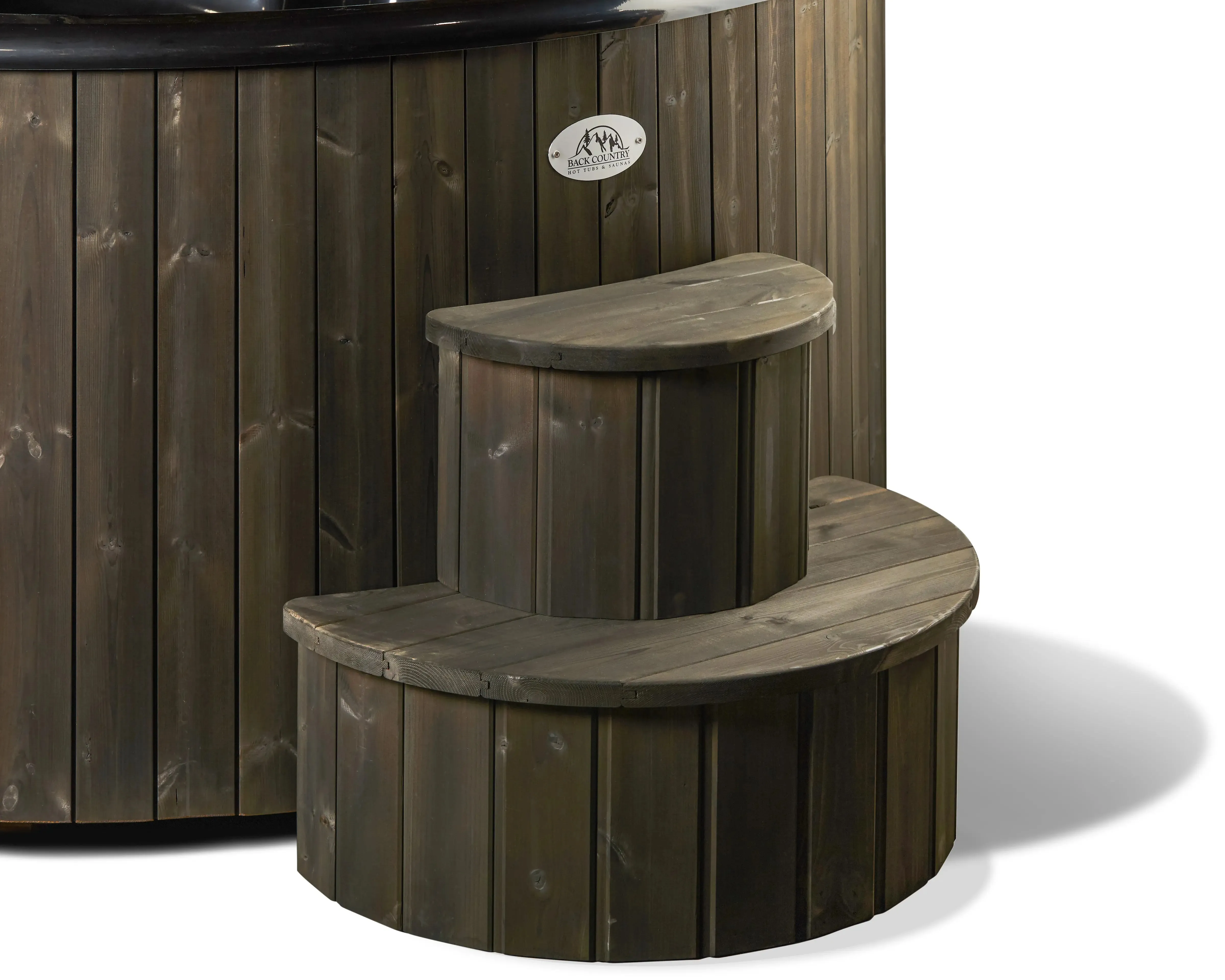 Deluxe Wood Fired Hot Tub With Liner - Limited Black Edition
