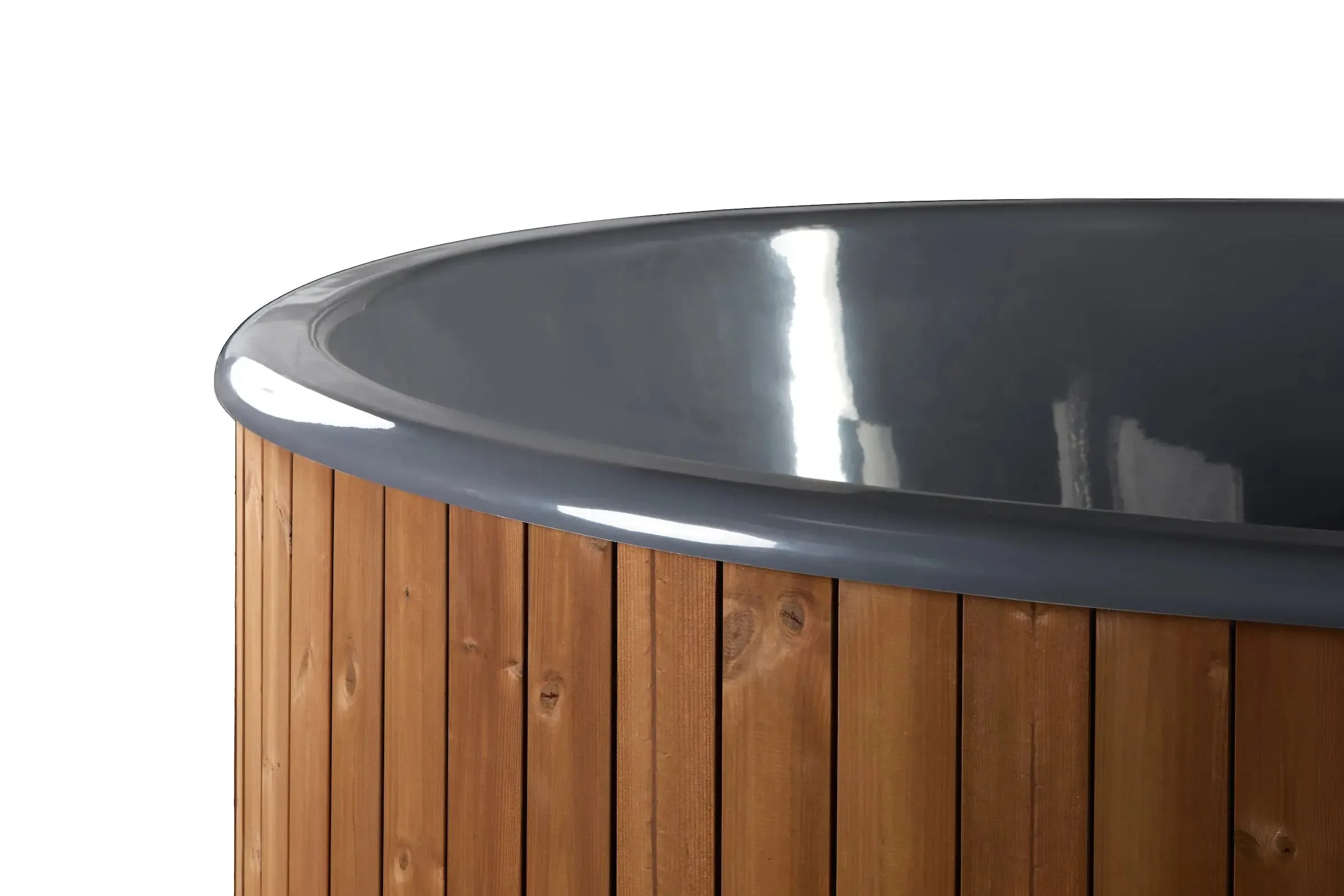 Deluxe Wood Fired Hot Tub With Liner