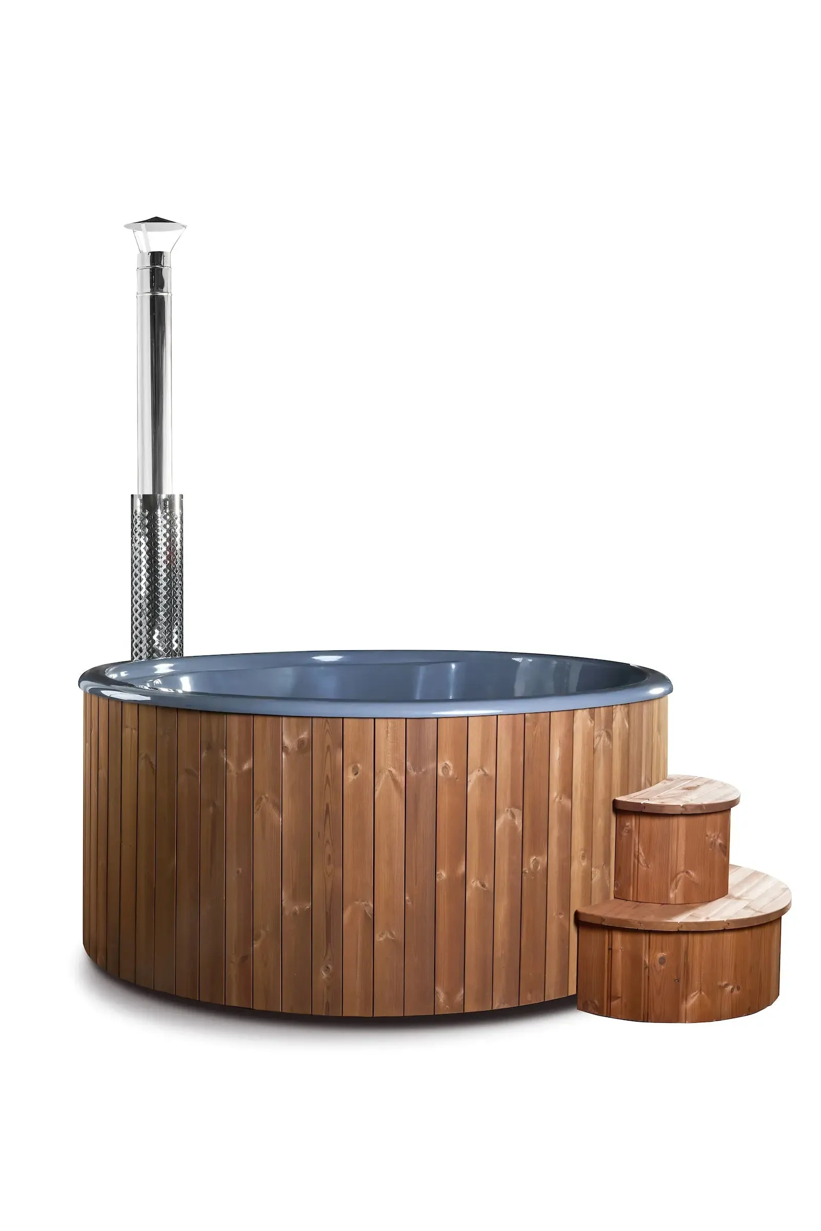Deluxe Wood Fired Hot Tub With Liner