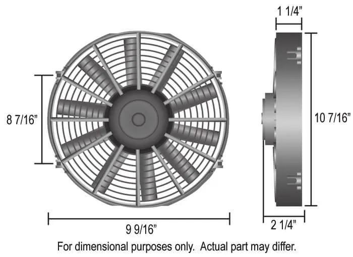 Derale 16309 9" Dyno-Cool High Performance Electric Fan