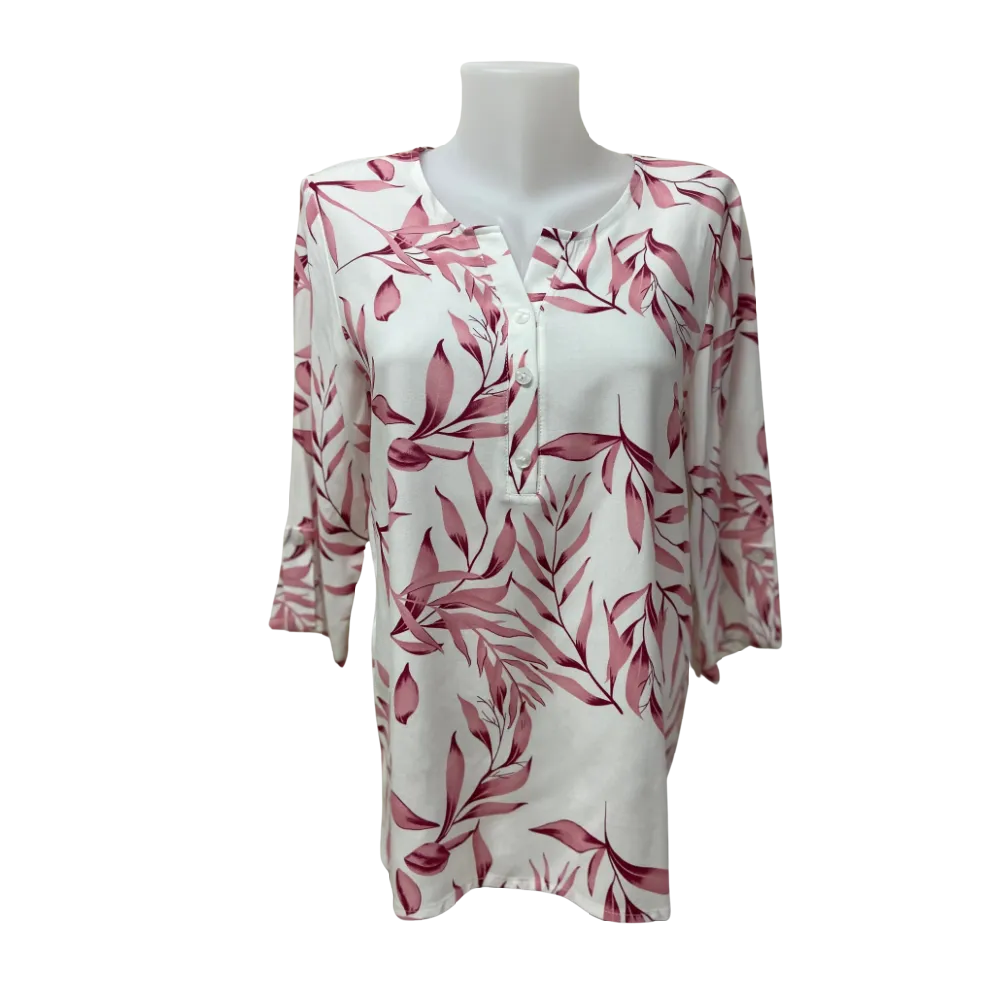 Devia Top - Pink Leaf