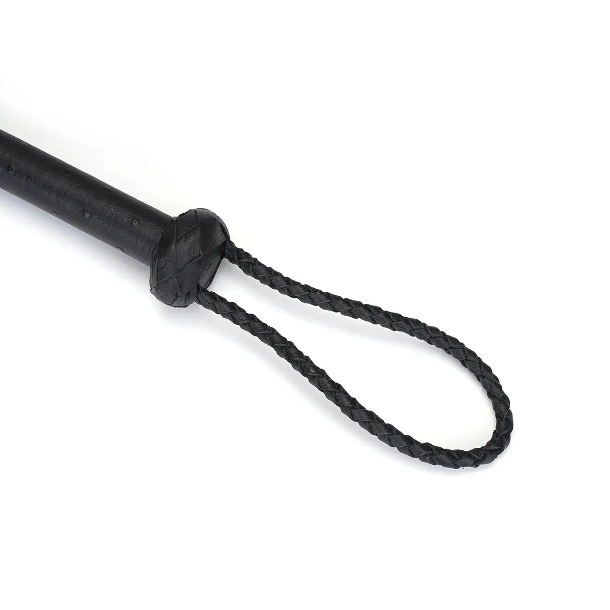 Devil's Kiss Black Leather Cat O'Nine Tails Flogger