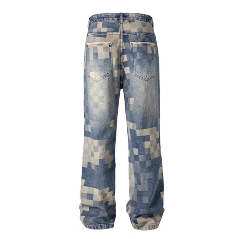 DF |Heavy Mosaic Checkerboard Jeans