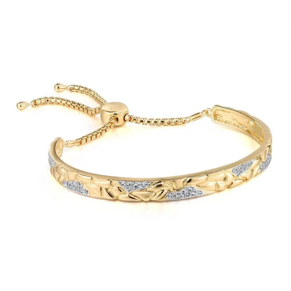 Diamond Adjustable Bolo Bracelet