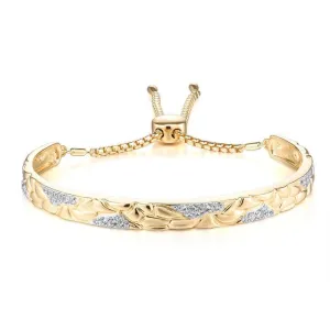 Diamond Adjustable Bolo Bracelet