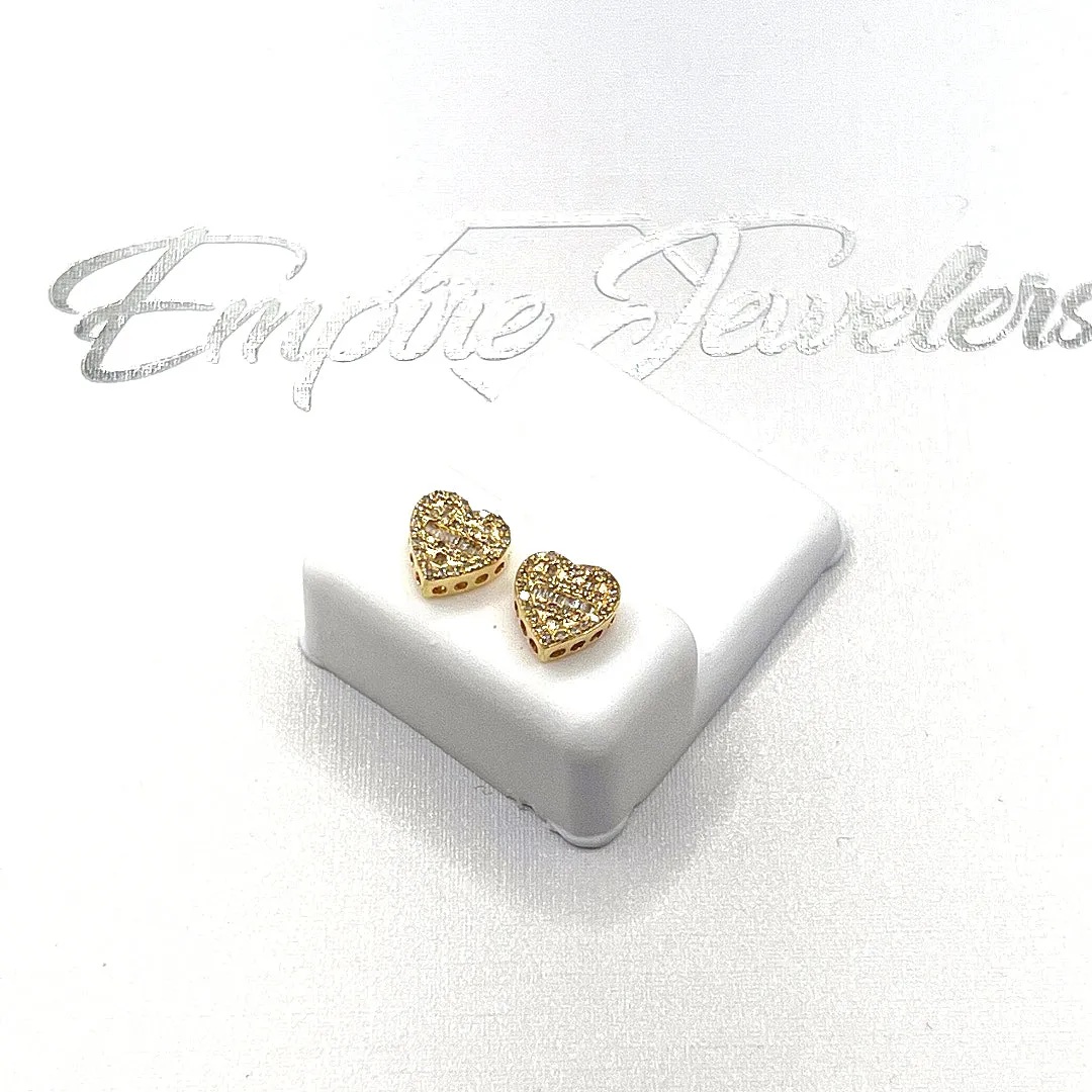 DIAMOND HEART EARRINGS