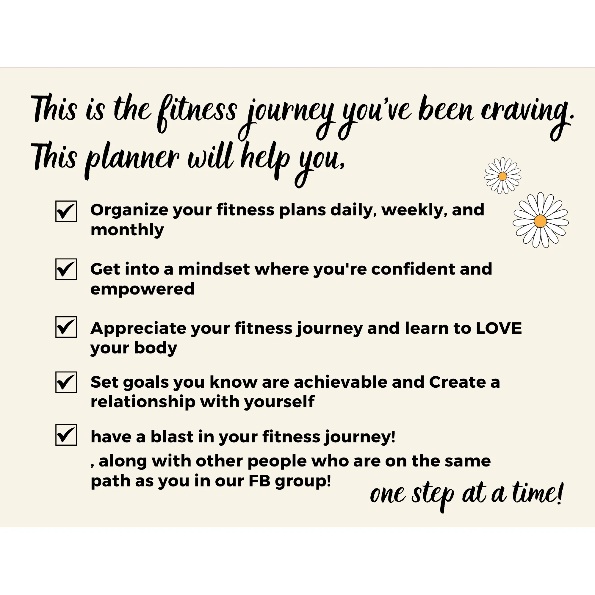 Digital Fitness Planner - Dear Body. I Love You.