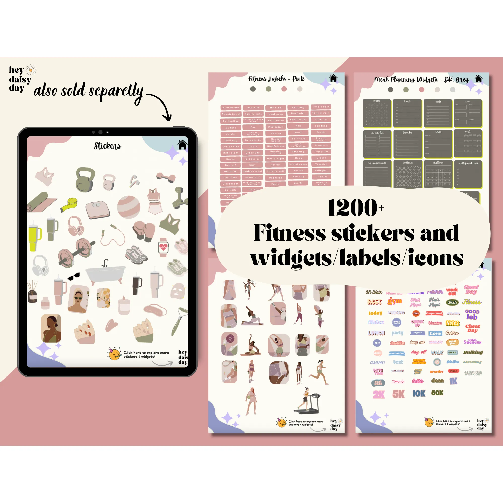 Digital Fitness Planner - Dear Body. I Love You.