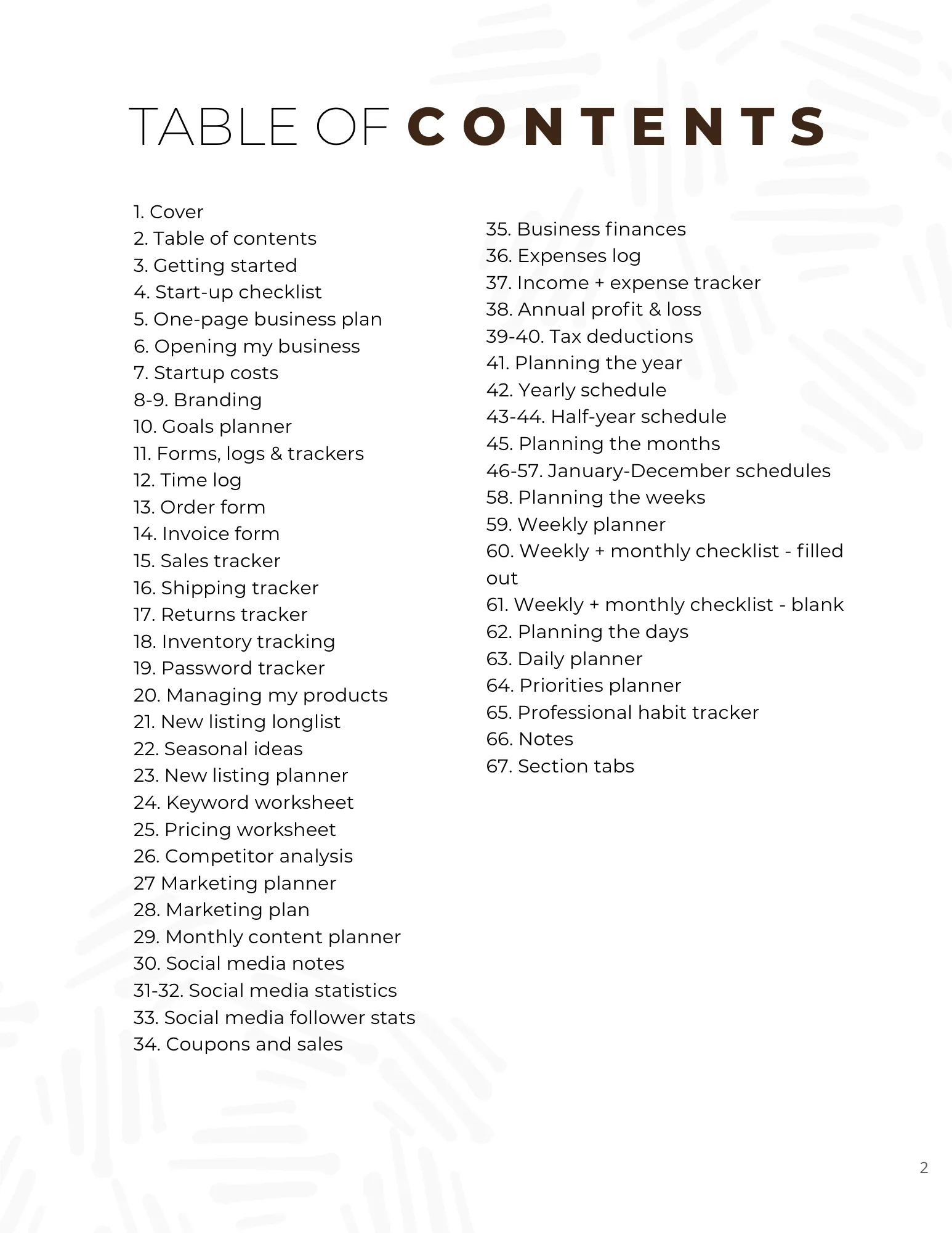 Digital Small Business Planner
