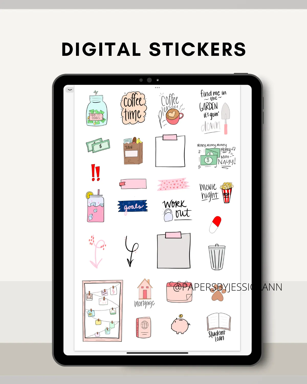 Digital Stickers for Digital Planner