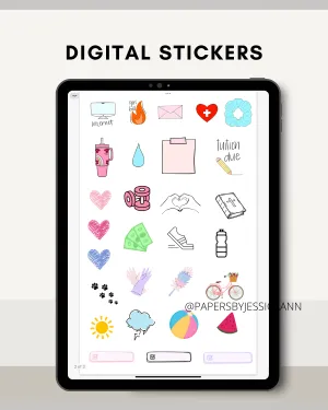 Digital Stickers for Digital Planner
