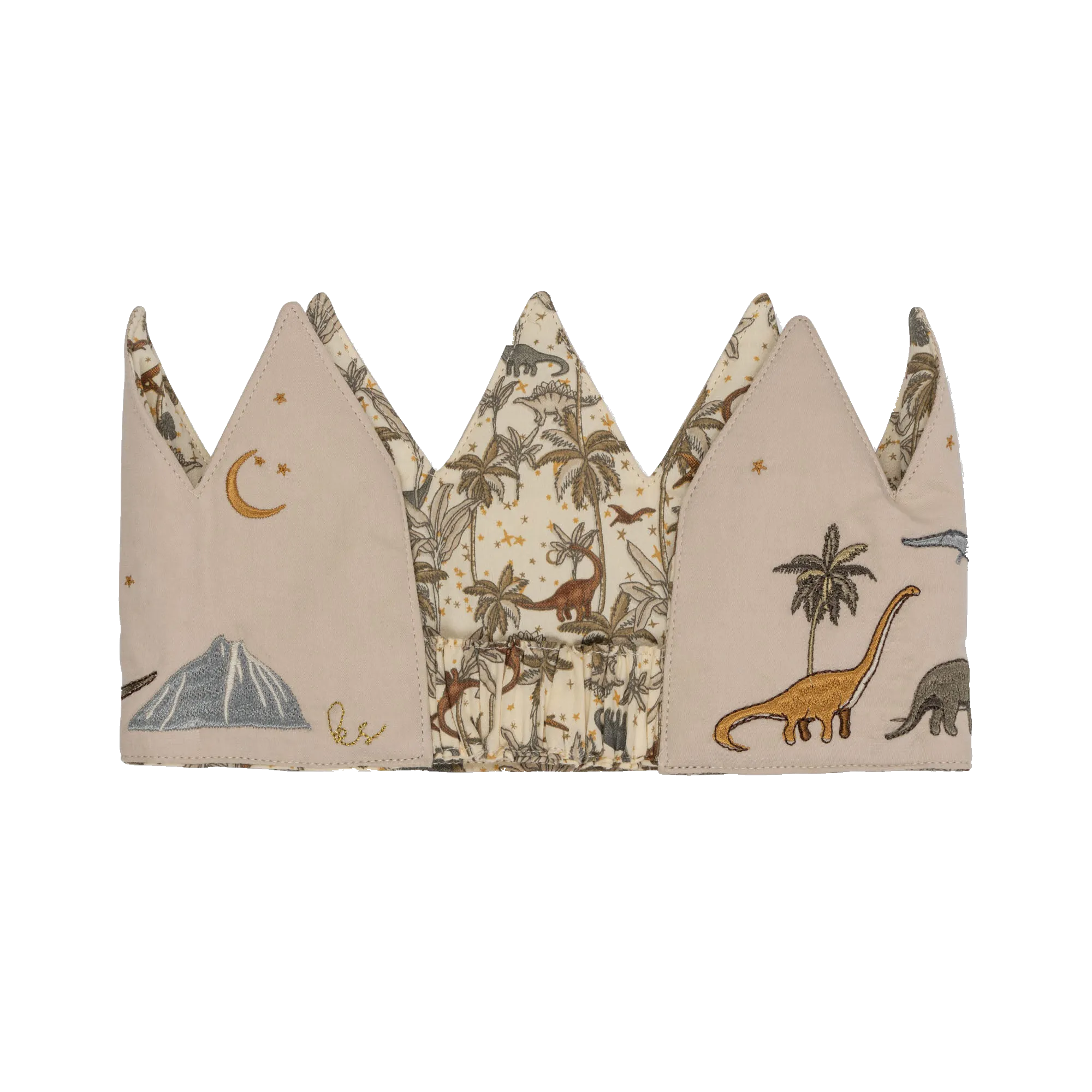 Dino Embroidered Birthday Crown