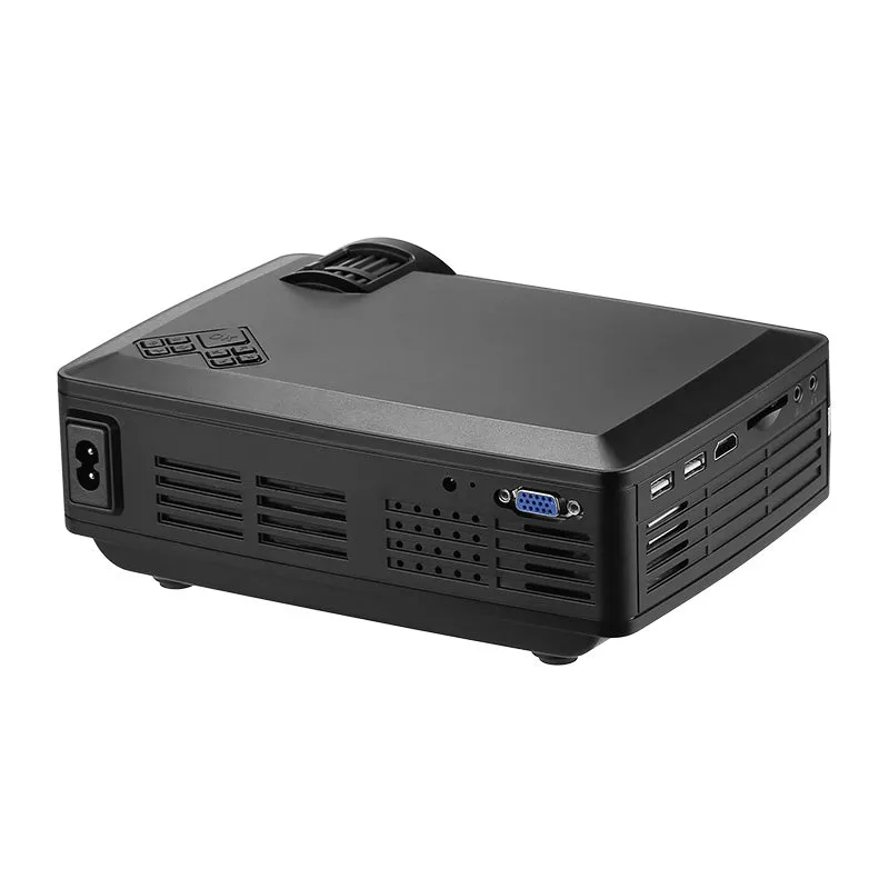 DLP Projector - FHD Support, 1000 Lumen LED, 800x480p Native Resolution, Built-In Speaker, HDMI, VGA, AV, USB