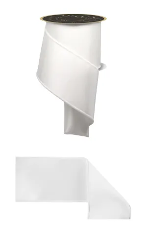 D'Lux 4" Satin Fused: White (10 Yards) LX400727