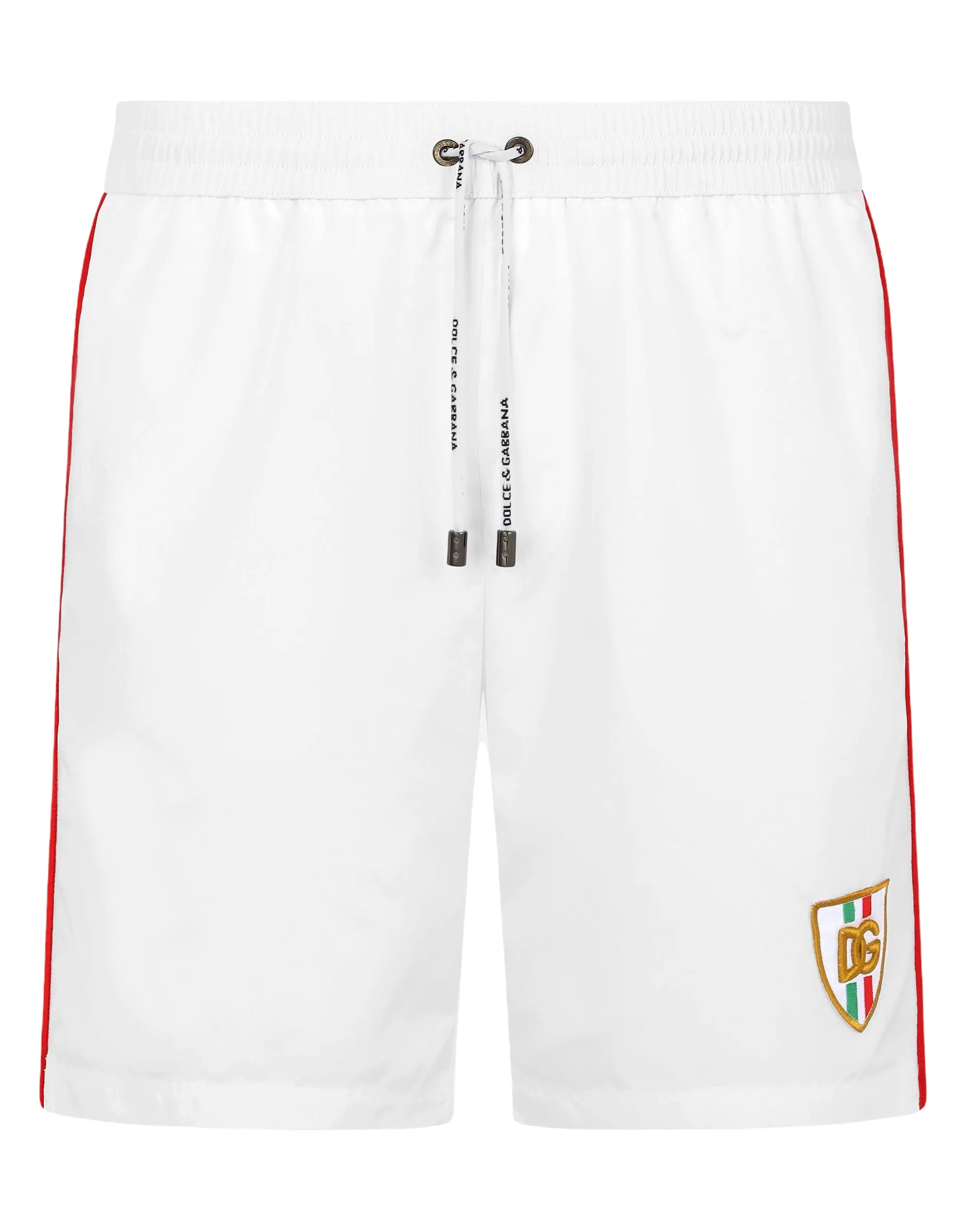 DOLCE &GABBANA Mid-length swim trunks with DG patch
