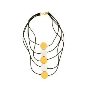 Donna Bold multilayer discs necklace