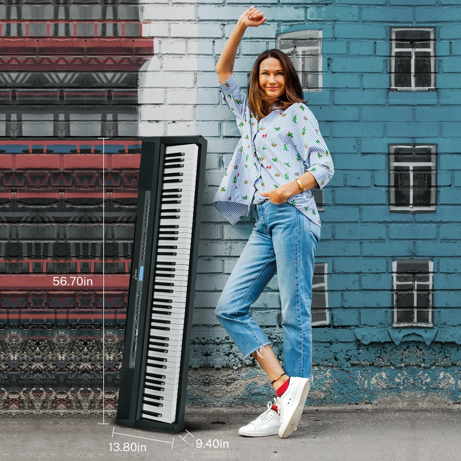 Donner DEP-20 Portable Keyboard Piano 88-Key Weighted with Stand