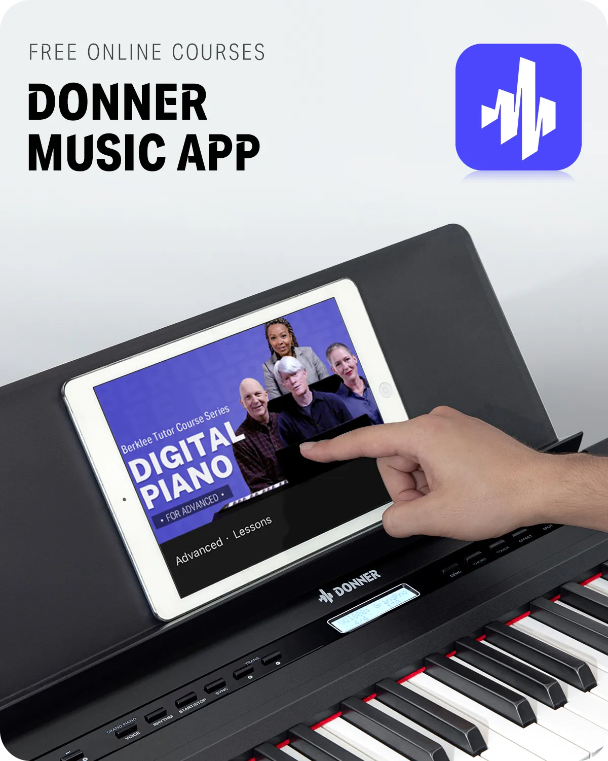 Donner DEP-20 Portable Keyboard Piano 88-Key Weighted with Stand