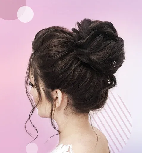 Donut Curly Wavy Messy Bun Chignon Extensions
