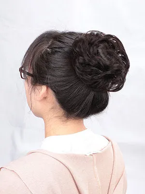 Donut Curly Wavy Messy Bun Chignon Extensions