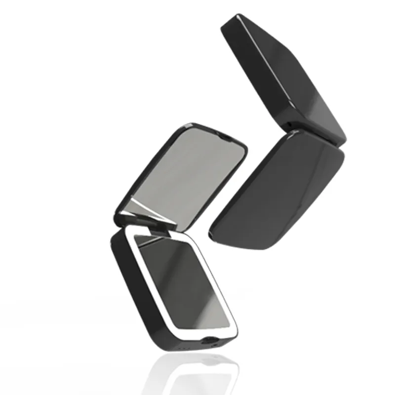 Double LED Makeup Mirror 5X magnifying with power bank for travel