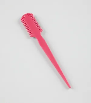 Double-Sided Mane Thinning Comb Fuchsia