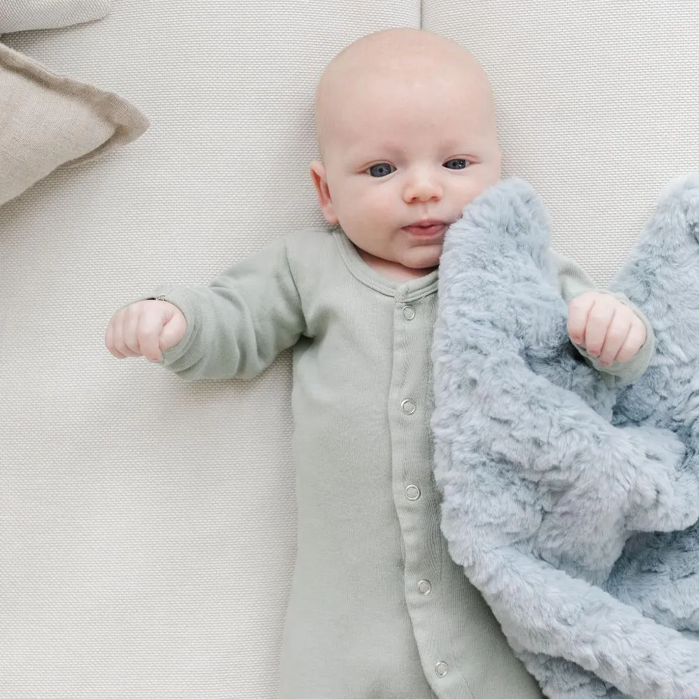 dream mini blanket : heather blue