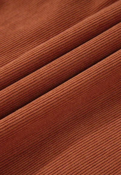 Dress Up Time Corduroy Quarter Snap Three-Quarter Sleeve Dress