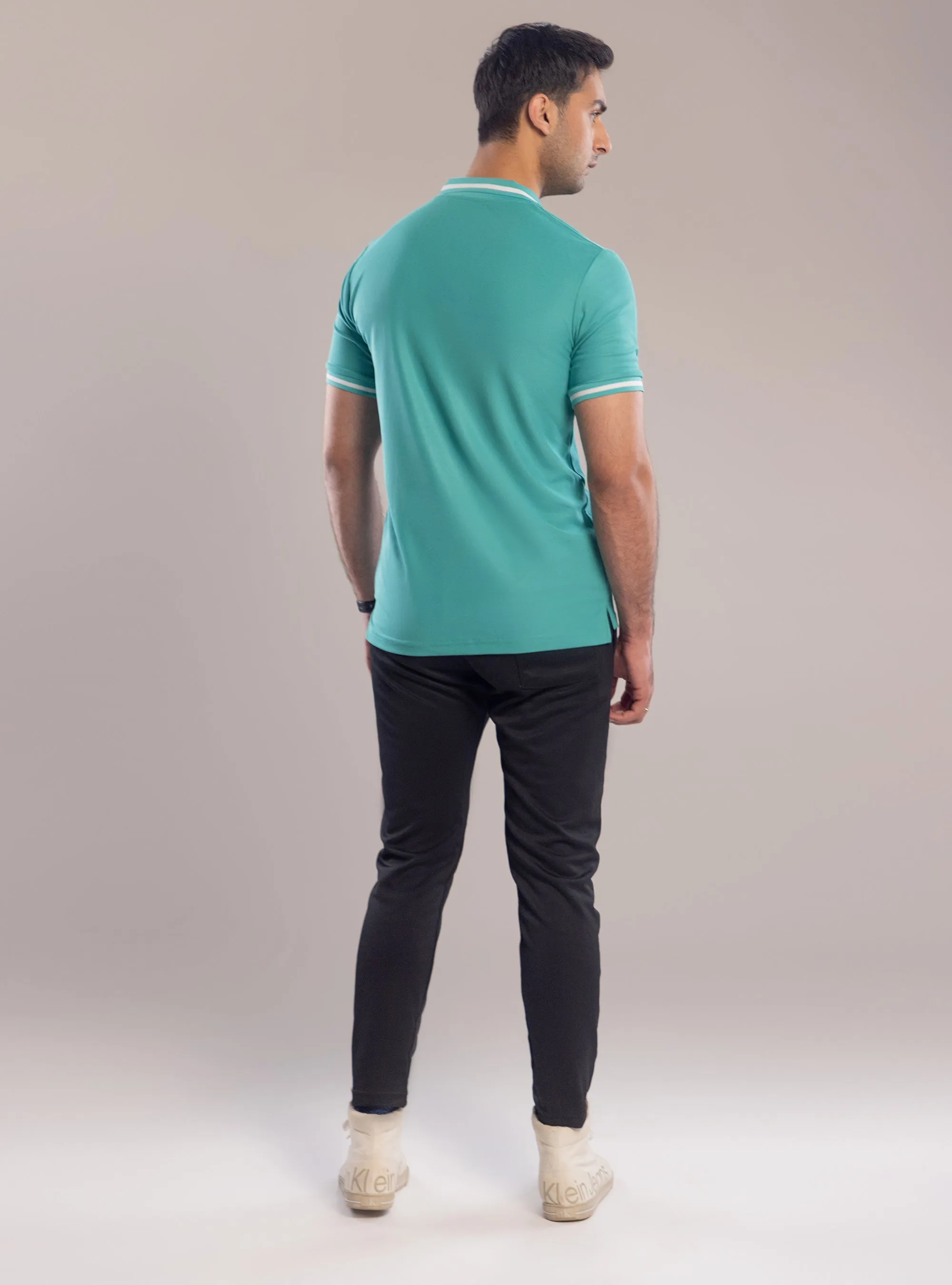 Drizzle Green Polo Set