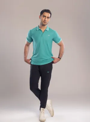 Drizzle Green Polo Set