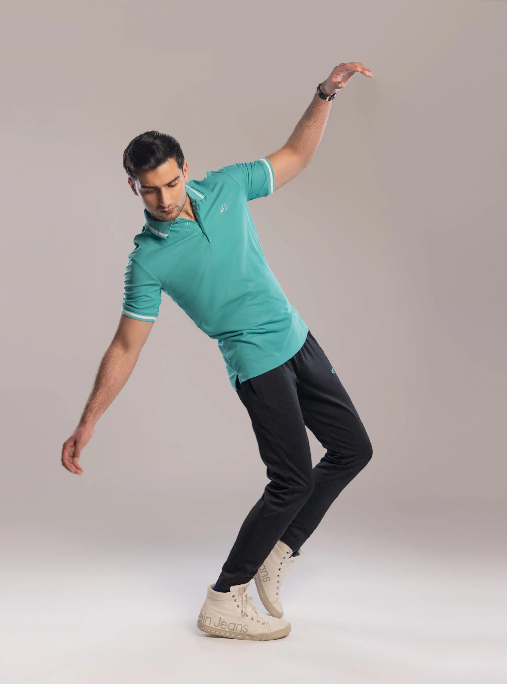 Drizzle Green Polo Set