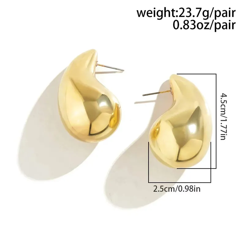 Drop Shape Luxury Big Earrings for Lady