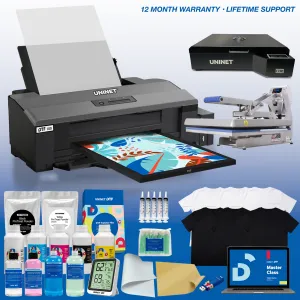 DTF 100 - Deluxe Package With 16” x 24” Heat Station and Hotronix Hover Heat Press 16" x 24"