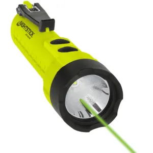 Dual-Light Flashlight w/Green Laser