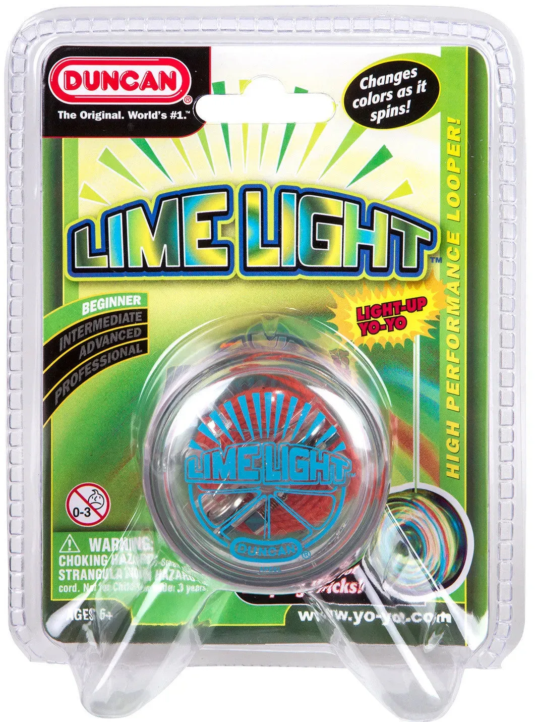 Duncan Yo Yo Beginner Lime Light (Assorted Colours)