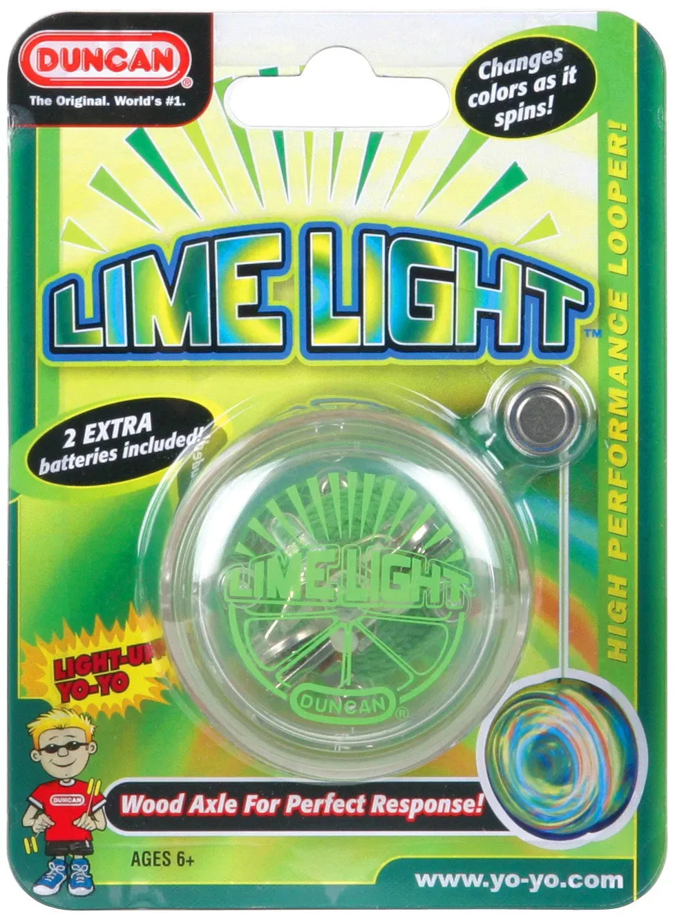 Duncan Yo Yo Beginner Lime Light (Assorted Colours)