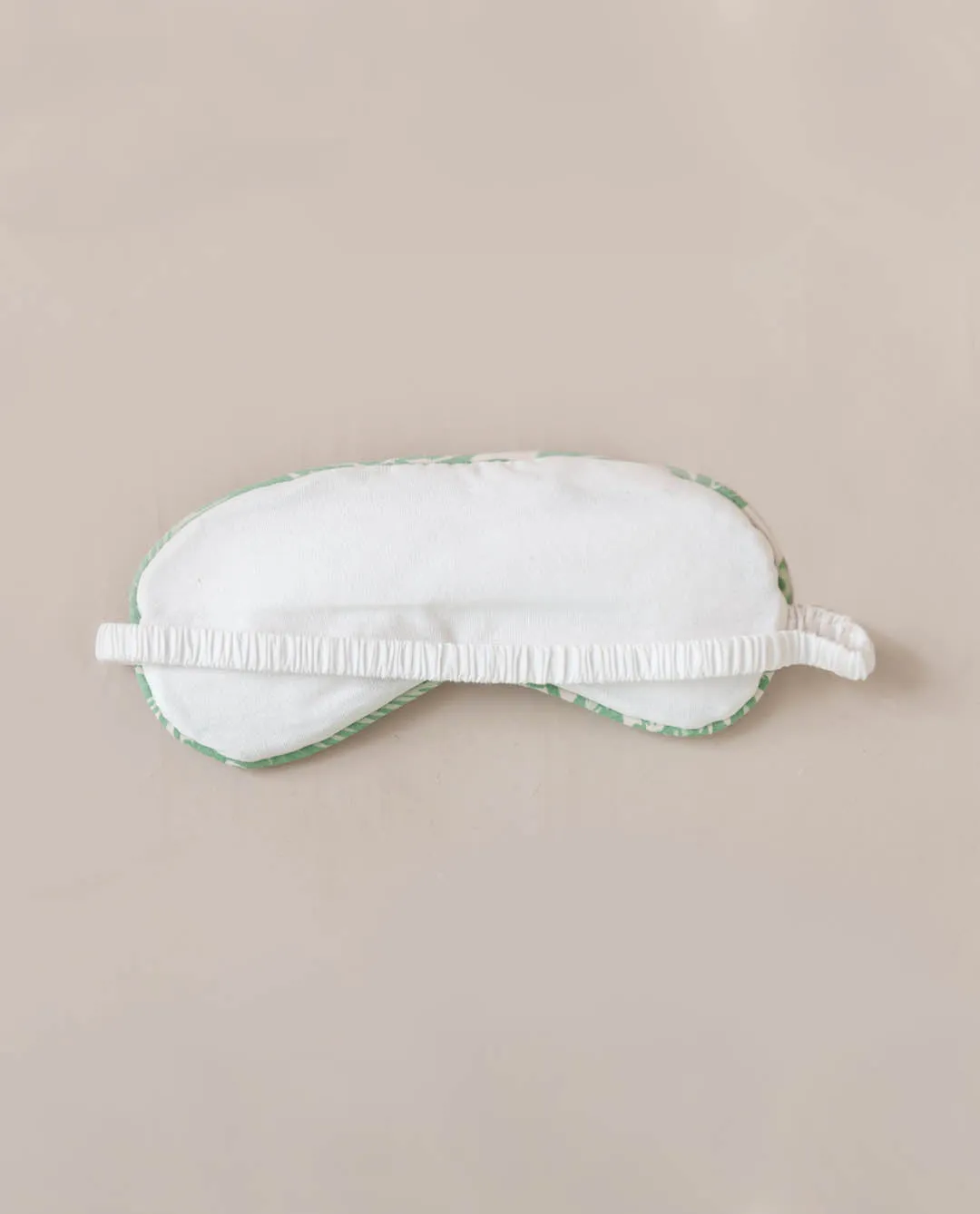 Durga Organic Cotton Eye Mask In Green Print