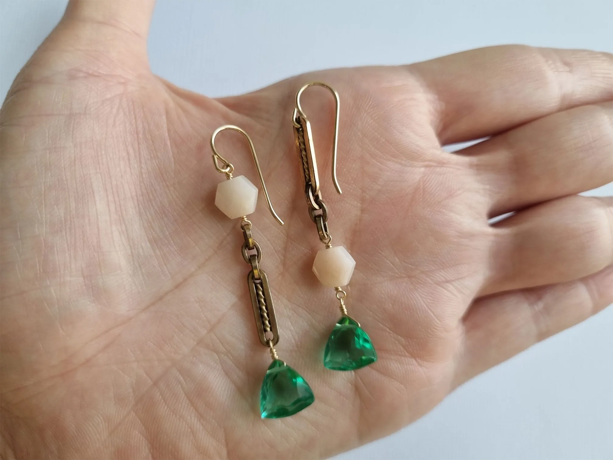 dusty rose earrings