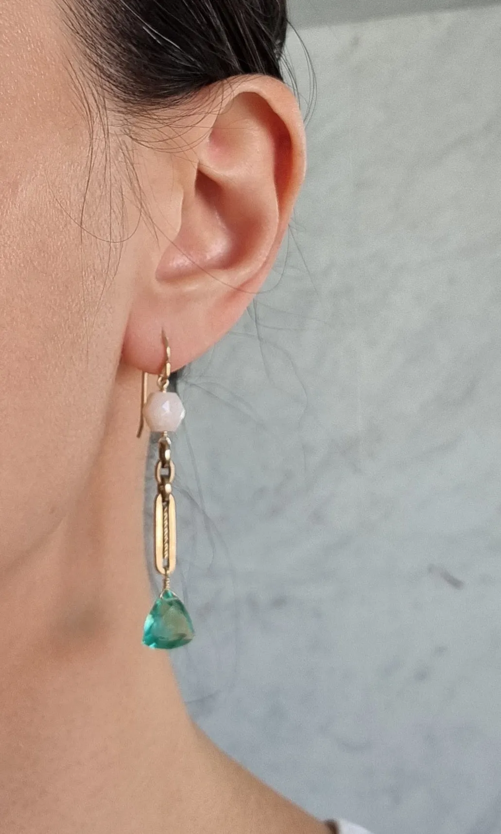dusty rose earrings