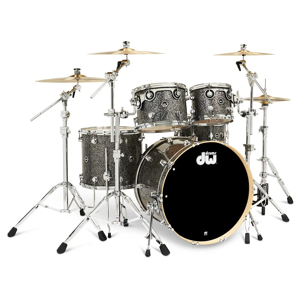 DW DWe 5-Piece Complete Bundle Kit - Black Galaxy