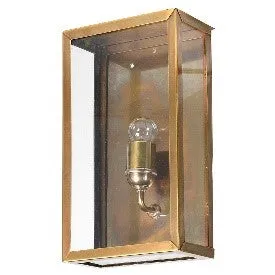 Dwell Box Glass Wall Light - Gold