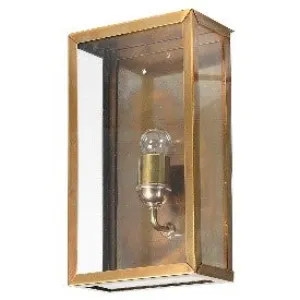 Dwell Box Glass Wall Light - Gold
