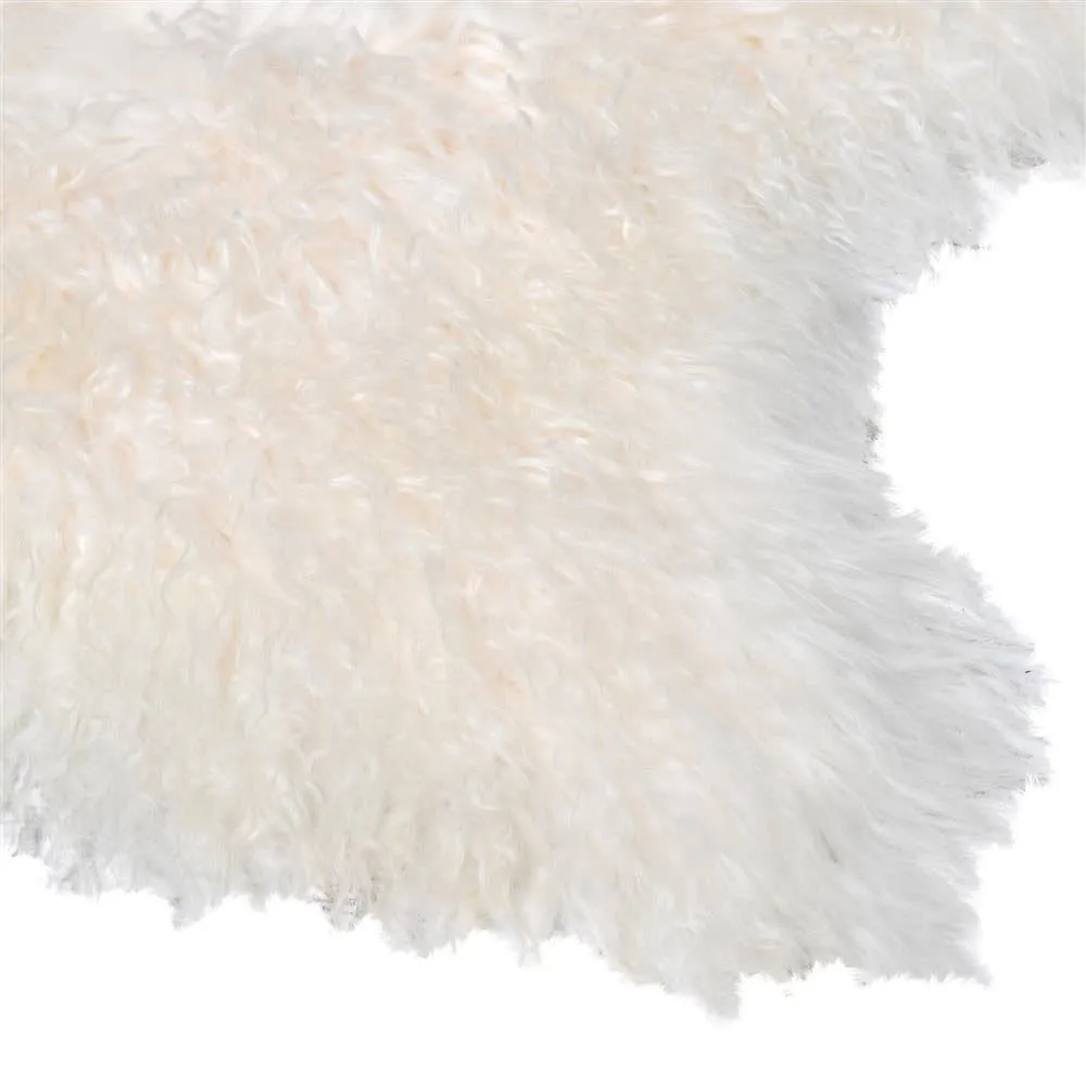Dwell Cream Mongolia Shpskin Rug