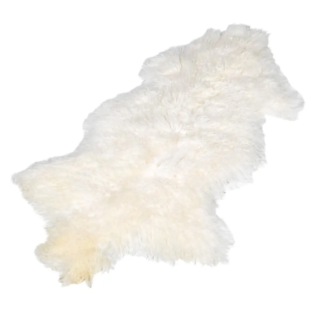 Dwell Cream Mongolia Shpskin Rug