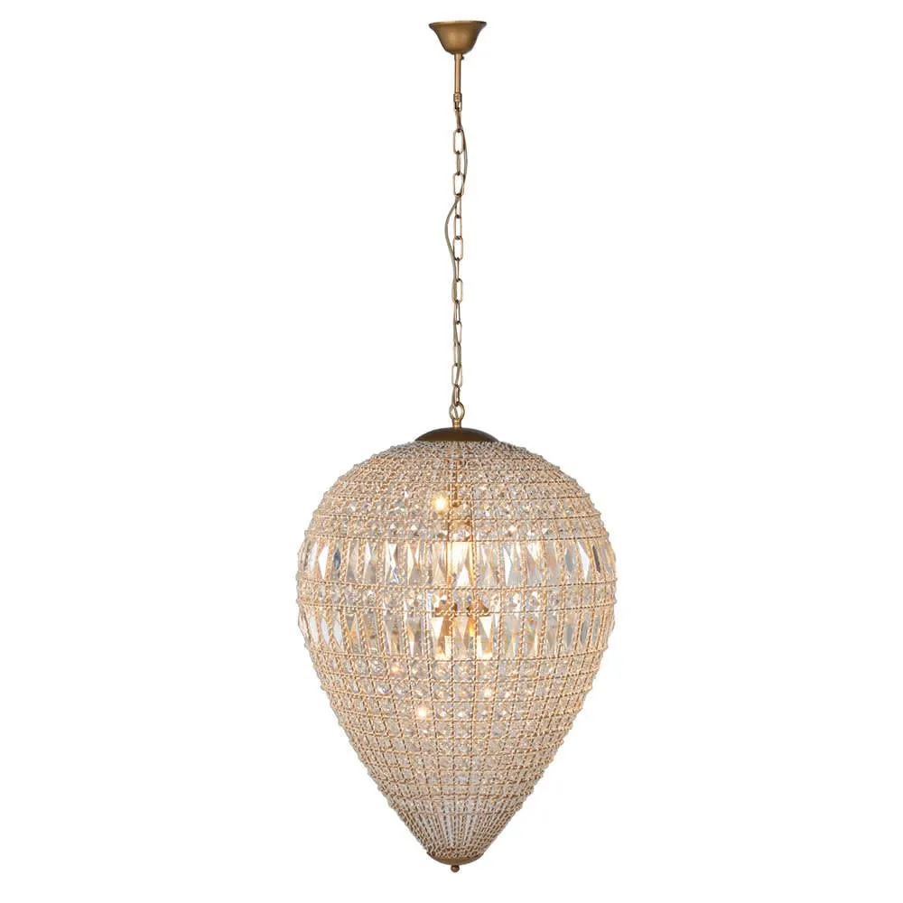 Dwell Lawn Large Dome Crystal Chandelier