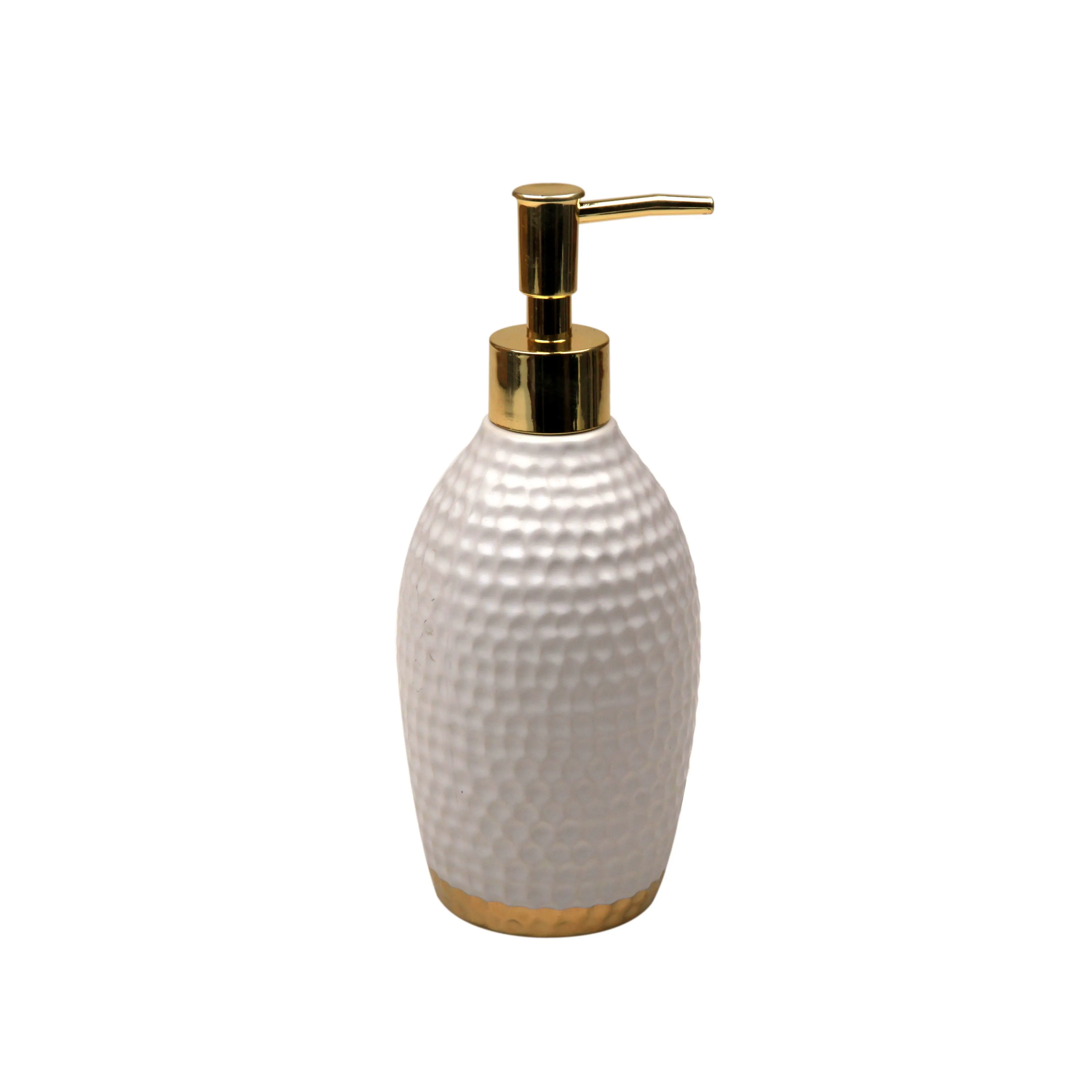 Dwell White Gold Ribbon Lotion Dispenser