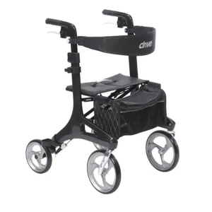 EA/1 Nitro Elite CF Carbon Fiber Rollator Rolling Walker, Black