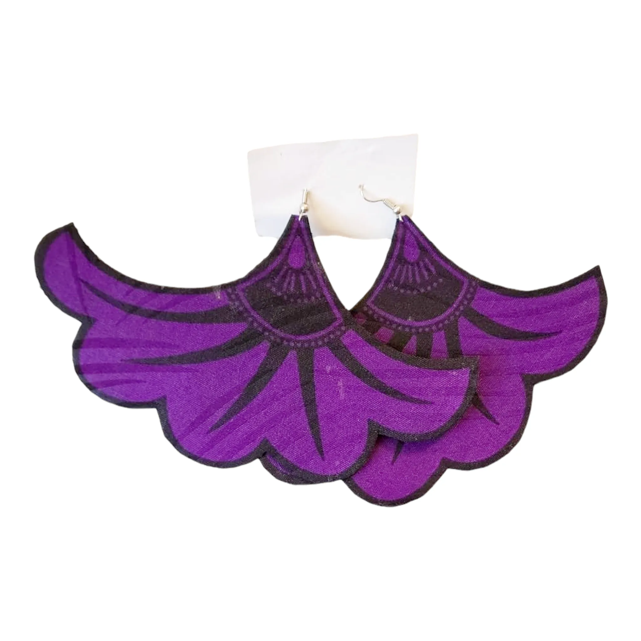 Earring - African Fabric | Bold Statement | Geri's Bluffing Boutique