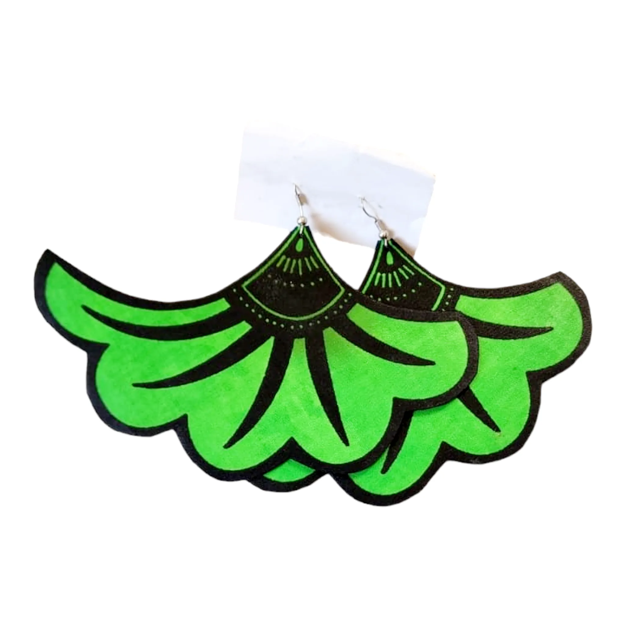 Earring - African Fabric | Bold Statement | Geri's Bluffing Boutique