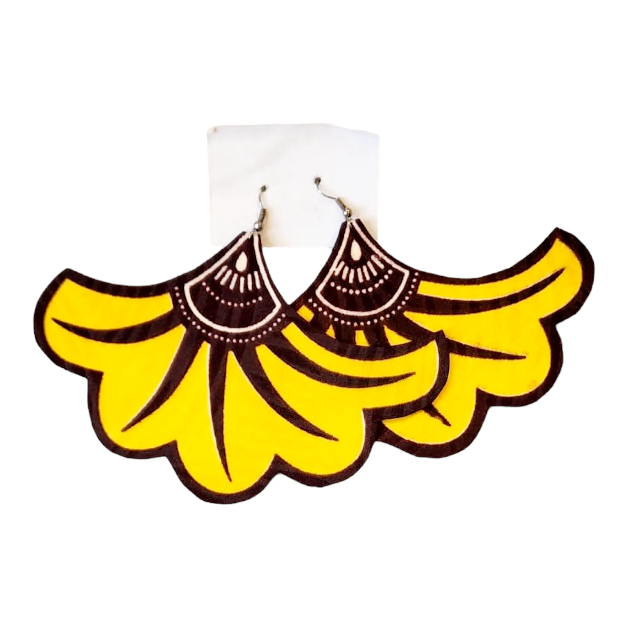 Earring - African Fabric | Bold Statement | Geri's Bluffing Boutique